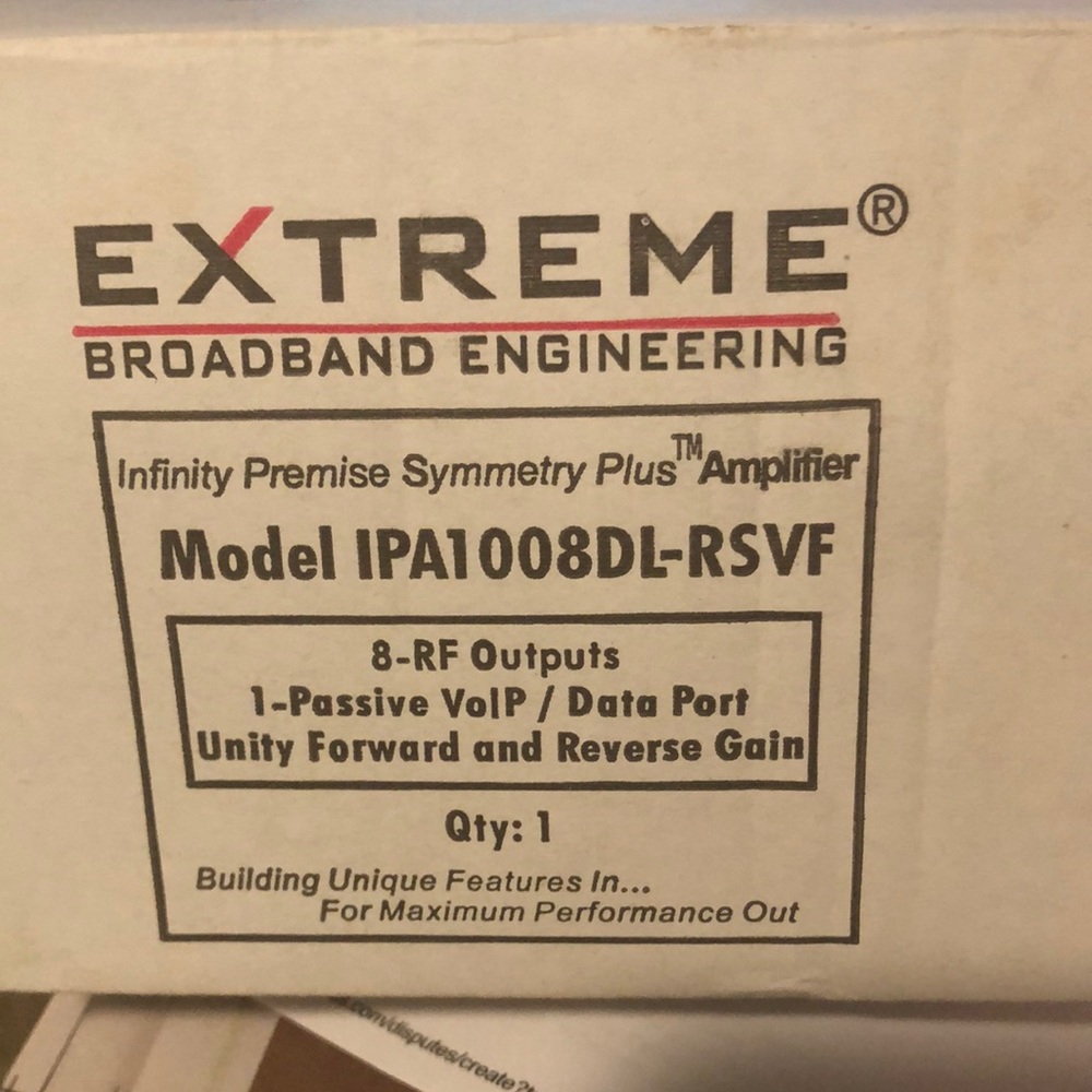 Infinity Premise Symmetry Plus Amplifier Model IPA1008DL-RSVF